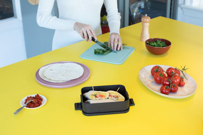 Kuti dreke Brabantia Make and Take Lunch Box Medium, plastike, gri e errët