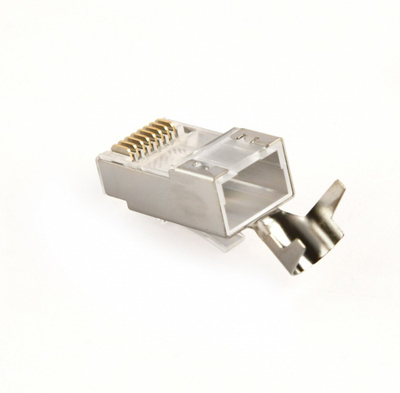 Prizë rrjeti Gembird RJ45 CAT7, e ekranizuar, kontakti të pozicionuar me ar 15u, set 10 copë