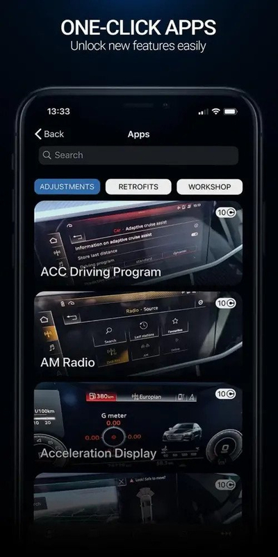 Skaner diagnostikues OBD2 OBDeleven Pro Pack, Bluetooth, për iOS dhe Android, i bardhë