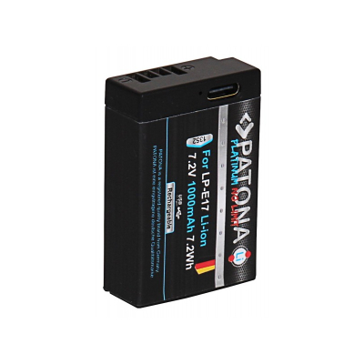 Bateri PATONA Platinum me hyrje USB-C për Canon LP-E17