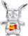 Lodër plushe Pokémon Pikachu 25th Anniversary, 20 cm, edicion koleksionist, argjendtë