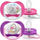 Qetësues goje për bebe Philips Avent Ultra Air SCF080/12, 6-18 muaj, silikon, set me 2 copë, rozë vjollcë