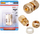 Lidhës kopshti Richmann C0280, 1/2" 12.5mm, funksion STOP, bronz i artë