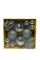Set Topash dekorues 24/1 kuqe/ gold/a argjendtë. UNIMIKS