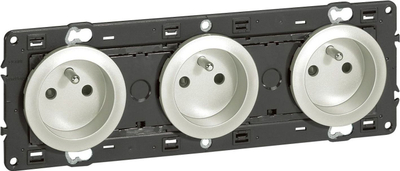 Prizë elektrike Legrand French Celiane 3x2P+Z 16A (067123)