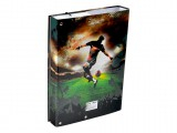 Folder për fletore MFP Football, A5, mbyllje me gomë, shumëngjyrësh