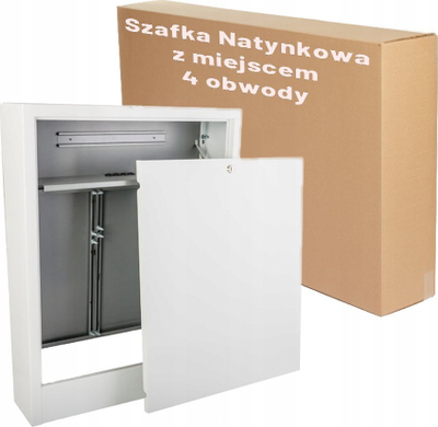 Kabinet sipërfaqësor Sigma LI SZNS 1, për kolektorë, 4 qarqe, i bardhë