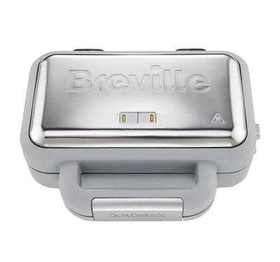 Aparat për waffle Breville DuraCeramic VST072X, 850W, inox, gri