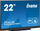Monitor me prekje Iiyama ProLite T2254MSC, 22", Full HD, i zi