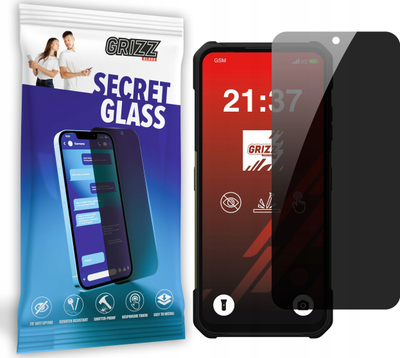 Заштитно стакло за приватност Grizz SecretGlass за Hammer Construction 2 5G, отпорно на гребнатини, проѕирно