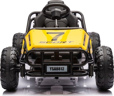 Makina elektrike për fëmijë Lean Cars A8812 Buggy, 24V, sedilje eco-leather, portokalli