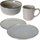 Сет садови за маса EH Excellent Houseware, 16 делови, за 4 лица, сив
