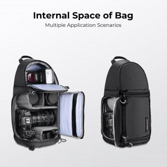 Çantë fotografike K&amp;F Concept Beta Messenger 10L, 10L, që s’e merr uji, e zezë