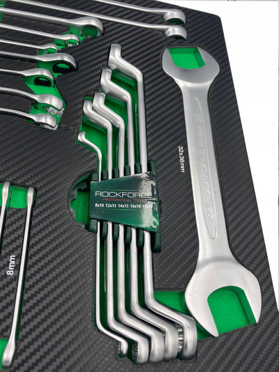 Set çelësash të kombinuar ROCKFORCE Insert Bent, 31 copë, çelik krom vanadium