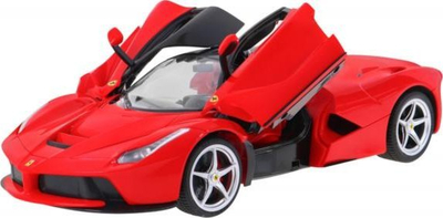 Makina me telekomandë Ferrari LaFerrari, shkallë 1:14, me dyer që hapen, e kuqe