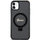 Kuti mbrojtëse Guess GUHMN61HRSGSK, iPhone 11 Xr 6.1", MagSafe, e zezë me shkëlqim