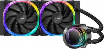 Ftohës procesori me ujë Antec Vortex 240 ARGB, radiator 240mm, RGB, i zi