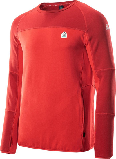 Bluzë teknike për burra Elbrus Molic Polartec, Power Dry, madhësia S, e kuqe