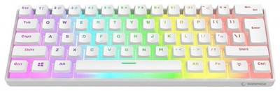 Тастатура за игри Rampage RADIANT K11, Red Switch, Type-C, бела