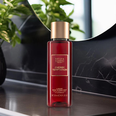 Спреј за тело и коса Baylis & Harding The Edit Cherry Temptation Luxury Body, 250 мл