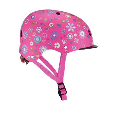 Helmeta për kalamaj Globber Elite Lights Jr 507-110, 48-53 cm, me dritë LED, shumëngjyrëshe