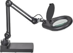 Lampë tavoline Maul Lupenleuchte Viso, LED, zmadhim 1.75x, e zezë