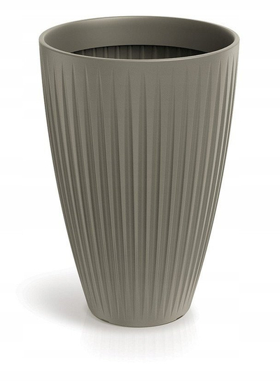 Vazo lulesh Latia Round High, 40 cm, 58 cm, ngjyrë mocha