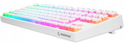 Tastierë mekanike Rampage KB-R136 Ghost, Type C, RGB, e bardhë