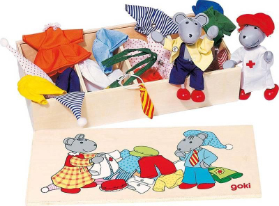 Set lodrash Goki Mouse Dress Up, 16 artikuj