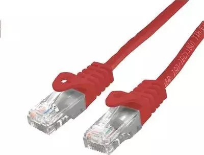 Kabllo rrjeti C-TECH CB-PP6-3R, Cat6 UTP, 3m, e kuqe