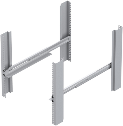 Set shina rack Conceptronic RRK01, 1U, për rafte 19", metalik gri