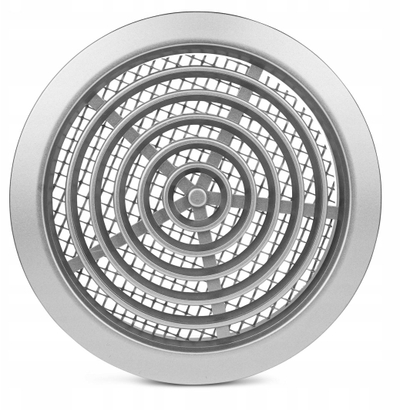 Grillë ventilimi Awenta T76SS MINI AWENT, rrumbullakët, 80mm, argjendtë