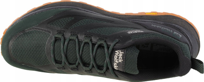 Atlete trekking Jack Wolfskin Terraventure Texapore Low M, VIBRAM, për meshkuj, të zeza me jeshile