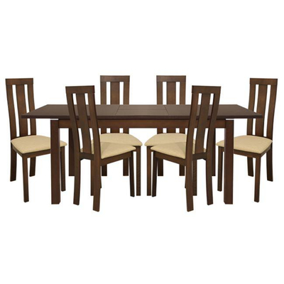 Set ngrënieje me hapje, 7-pjesësh (Tavolinë + 6 karrige) HM10090,