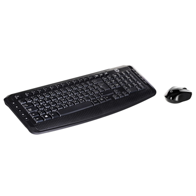 Set tastjere dhe maus HP 300, 1600 DPI, i zi