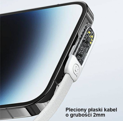 Kabllo USB C në USB C Usams Iceflake Series USA891, 1.2m, karikim i shpejtë, e zezë