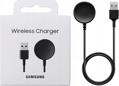 Karikues pa tel Samsung Galaxy Watch, USB C, karikim i shpejtë, ngjyrë e zezë