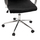 Karrige zyre Josef velur e zezë inox bazë 58×61×105–113 cm (HM1181.04), zezë