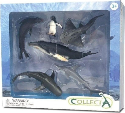Set figura deti Collecta Sea Animals, 6 copë, plastikë, shumëngjyrësh