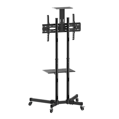 Karrocë dyshemeje për TV LCD/LED/Plasma, 37-70", 50 kg, e zezë
