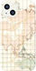 Kapak telefoni Tech21 Art MAP Design, për iPhone 14 dhe iPhone 13, transparent