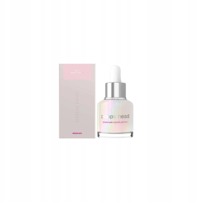 Primer serum fytyre Poppy Head Sheerum Glow, iluminues nën make up, 30ml, transparent
