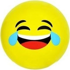 Top PVC Artyk Smiley, 23cm, i verdhë