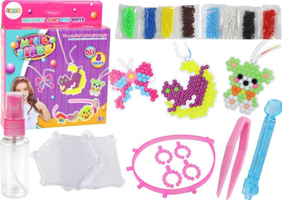 Set lodër Leantoys Water Beads, për boje bizhuterish, shumëngjyrësh