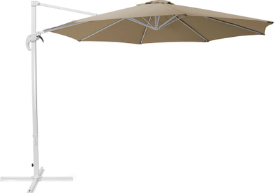 Çadër dielli Beliani Savona, 300cm, cantilever, bezhë