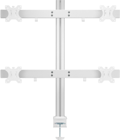 Mbajtëse tavoline për monitorë INLINE, për 4 ekrane 17-32", gri