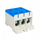 Bllok lidhës elektrik Weidmüller WLZ35 3x95, për shinë TH35, blu krem