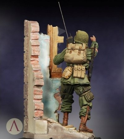 Figurinë metalike Scale75 82nd Airborne Holland 1944, 75mm, për me lyer, jeshile