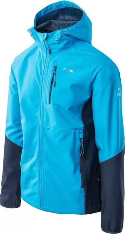 Xhaketë softshell për burra Elbrus Envisat M, 10 000 mm, frymëmarrje 5 000 g/m², blu