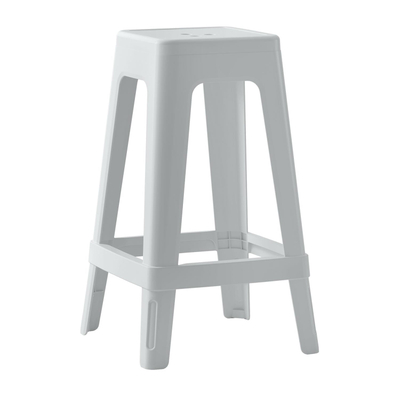Stol katrore Zeb 35×35×65 Hcm (HM6128.01), bardhë